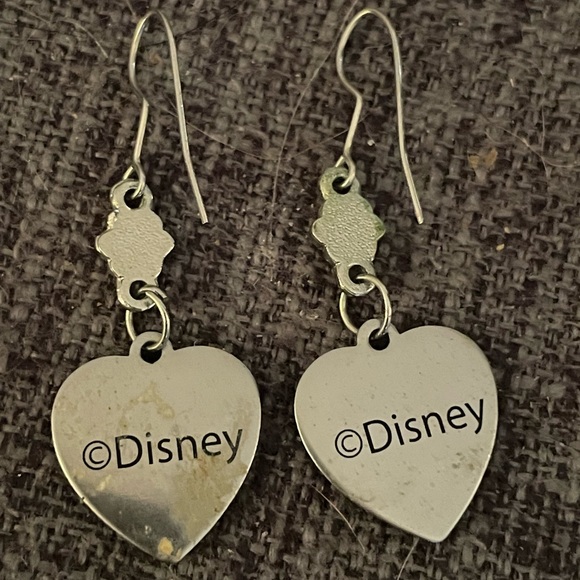 Vintage Disney pierce back earrings with Tinkerbell and small rhinestones - Picture 2 of 4